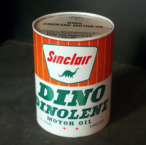 Sinclair motor oil vintage can papercraft