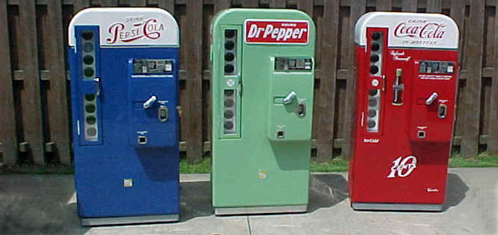 Pepsi & Pepper Soda machines