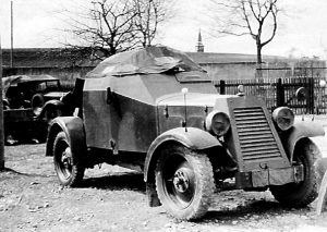 Old scout car Adler Kfz.13