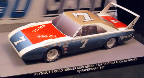 Classic Toys & Hobbies Papercraft 1969 Dodge Charger Daytona paper model  car EZU-make Plymouth Chrysler Models & Kits