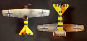 Fokker E.V paper model (1/64 scale)