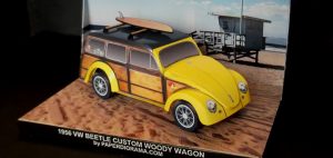 Volkswagen Beetle 1956 Custom Woody Wagon - Paper Model