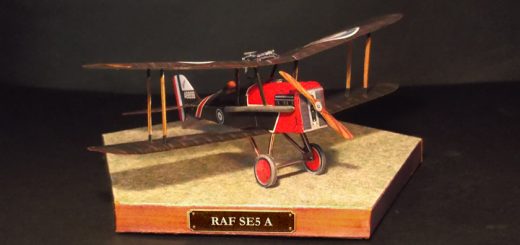 RAF (Royal Aircraft Factory) SE5 A paper model (1/64 scale)