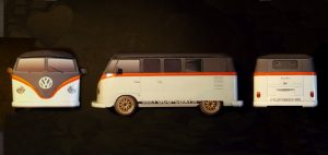 VW Porsche foto1_VW T1 race taxi papermodel