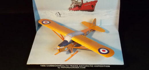 Taylorcraft Auster Antarctic paper model (1/72 scale)