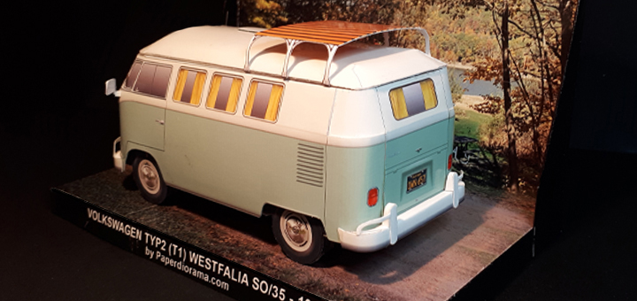 Papercraft del Volkswagen Typ 2 (T1) 1962 Westfalia. Papercraft imprimible y recortable del Volkswagen Typ 2 (T1) 1962 Westfalia. Manualidades a Raudales.