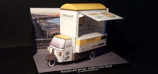 Volkswagen Typ 2 (T1) 1962 Westfalia Camper conv. paper model (1/35 scale)  - Paperdiorama - Donwload Free Paper Model